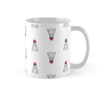 Cốc sứ in hình -Badminton Shuttlecock Pattern MS324