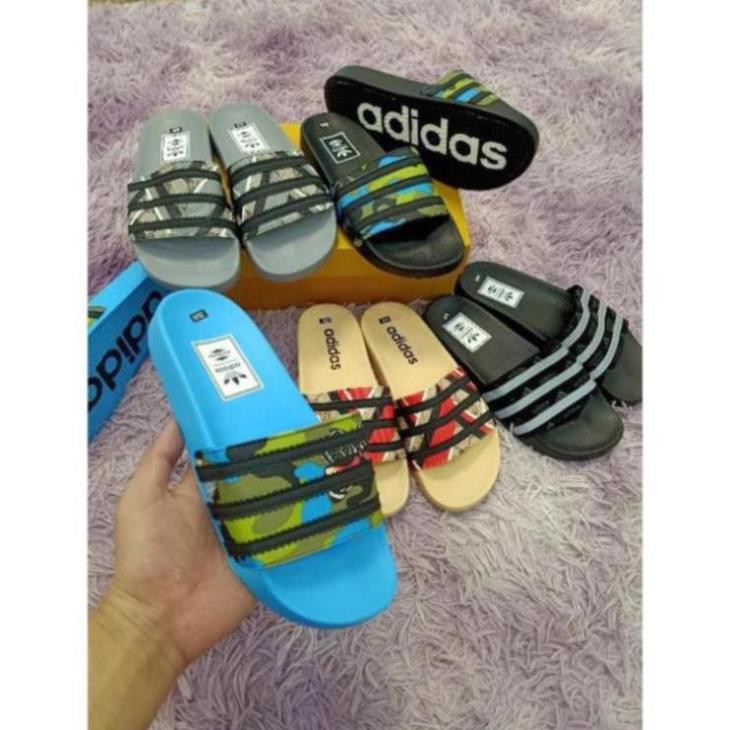 (Phun  Hộp  Thẻ - Dép  lê  adidas - dáng  thể thao Cao  Cấp