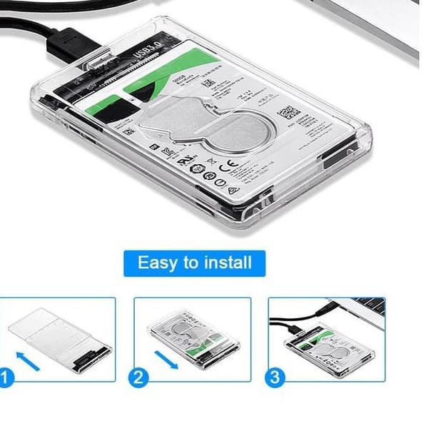 Hộp Đựng Ổ Cứng Ngoài Hdd Trong Suốt 2.5 Usb 2.0 | BigBuy360 - bigbuy360.vn
