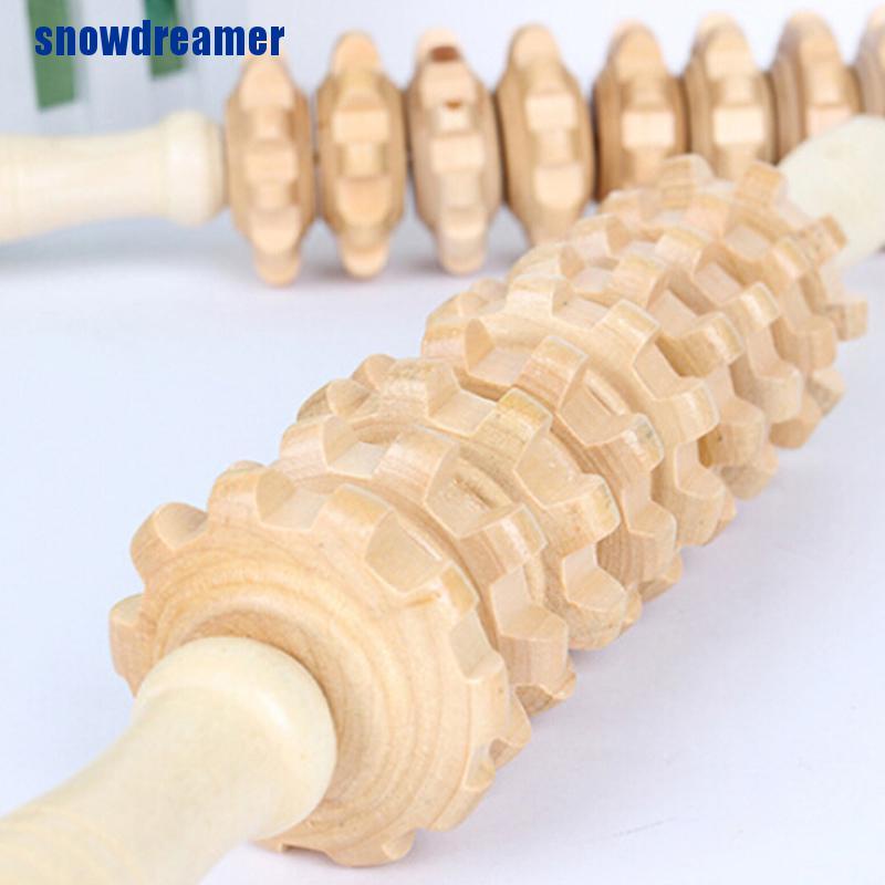 Cây lăn mát xa cơ thể bằng gỗ tiện dụng