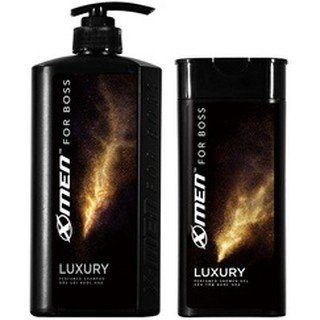 Combo - sữa tắm nước hoa x-men for boss luxury 650g + dầu gội nước hoa x-men for boss intense180g