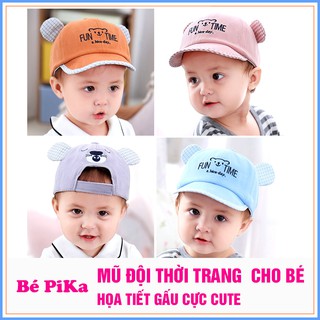 Mũ thời trang tai gấu FunTime cho bé (43-47cm)