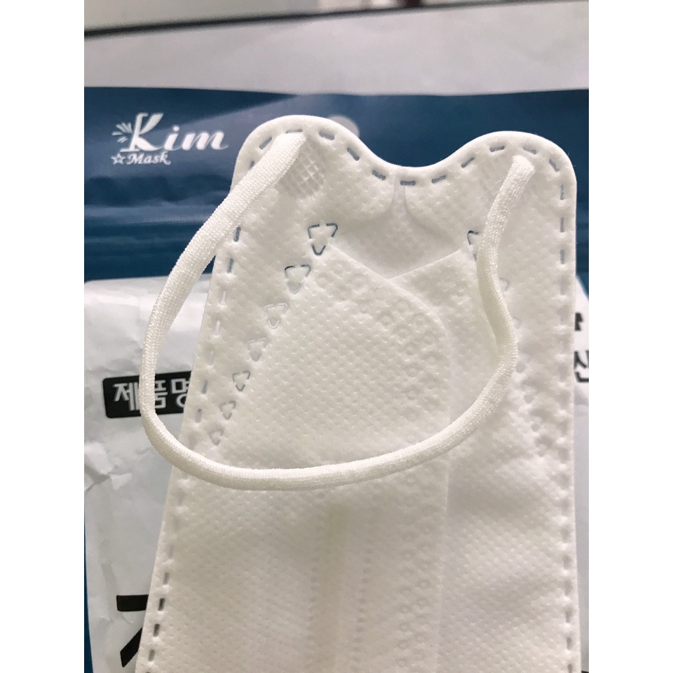 Khẩu trang KF94 Kim Mask kháng khuẩn, lọc bụi - túi zíp 10 cái - 4 lớp
