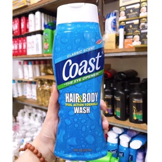 Sữa tắm gội coast for men mỹ