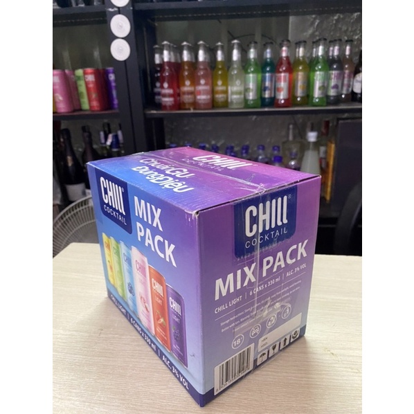 combo Thùng mix 6 Lon Chill cocktail 3% 330ml