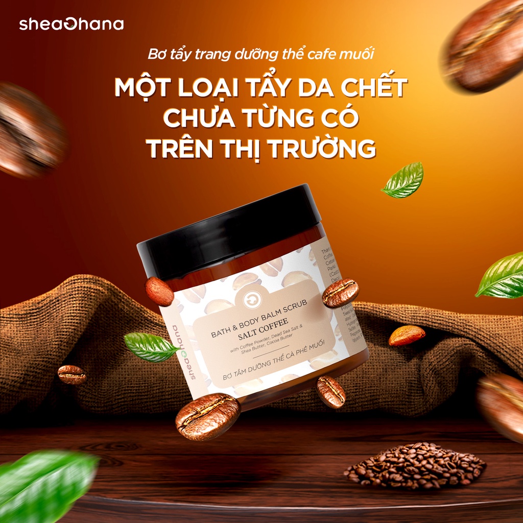 Tẩy da chết cơ thể cà phê Arabica SheaGhana 200g | BigBuy360 - bigbuy360.vn