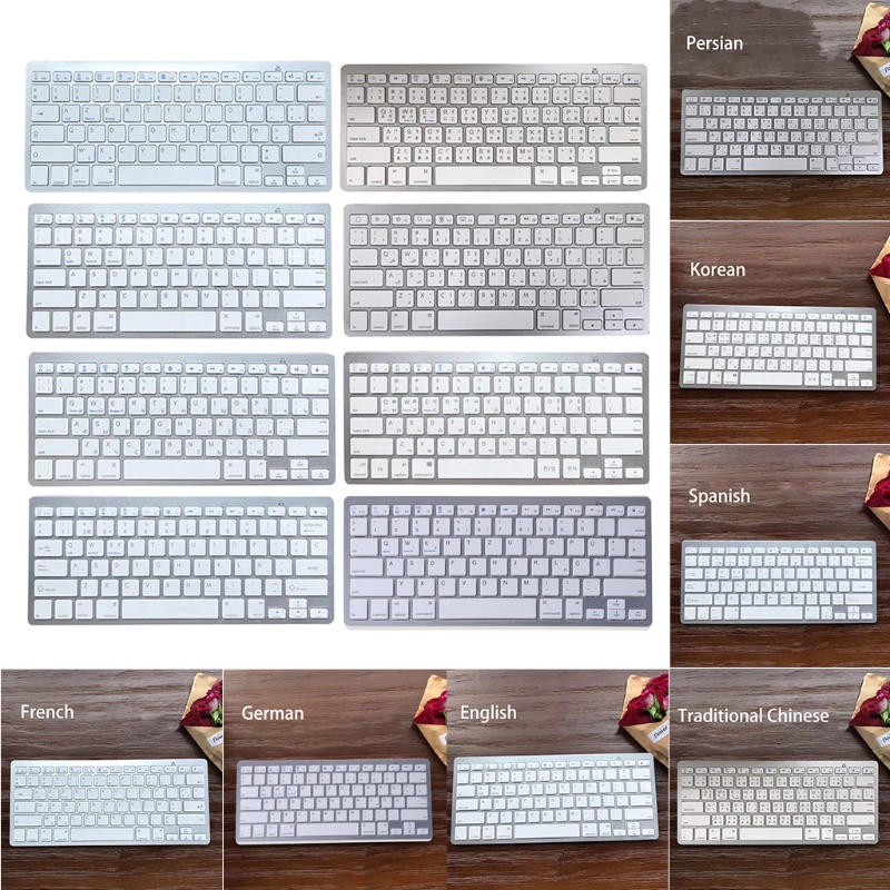 Bàn Phím Bluetooth Không Dây Cho Máy Tính Bảng / Laptop / Du Lịch