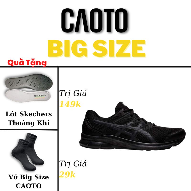 Chạy Bộ Full Đen Big Size - Giày Thể Thao Big Size Nam 45 46 47 48