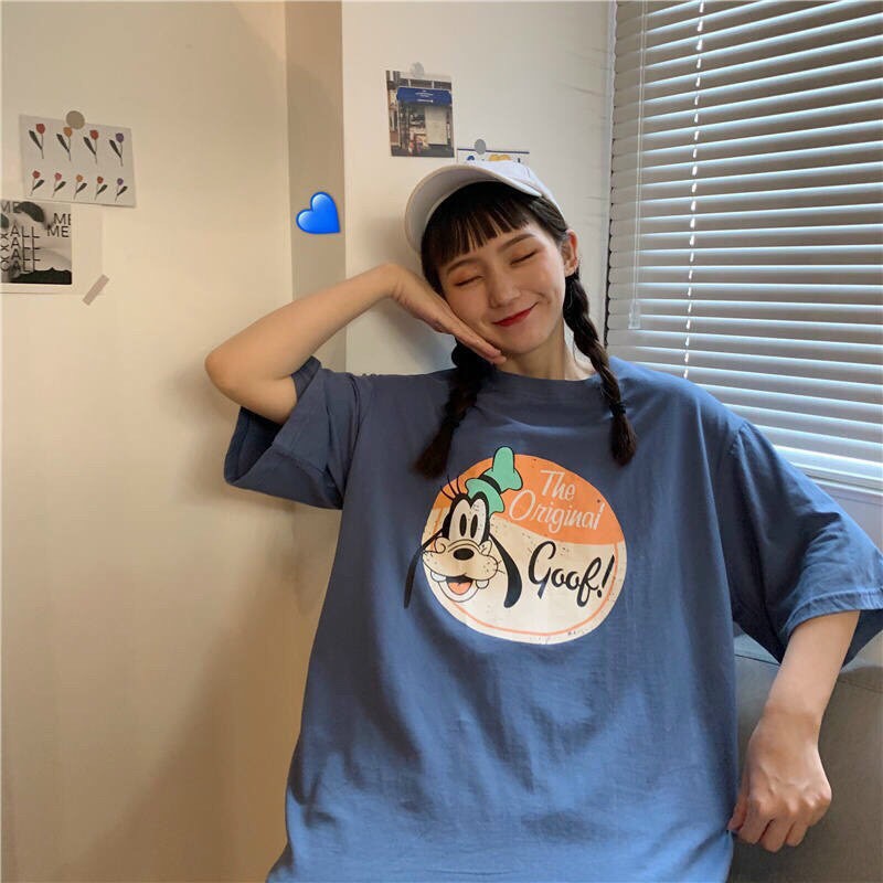 Áo thun chú chó GOOF/ Unisex phong cách street style Hàn Quốc