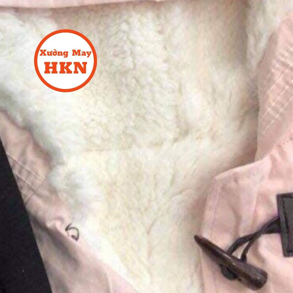 Áo Khoác Nữ Lót Lông Ấm Áp Cài Khuy Phong Cách Có Trùm Đầu Ấm Áp Mã 778 Xưởng May HKN