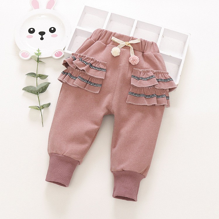 Quần baggy bé gái điệu đà size 10-17kg QD04