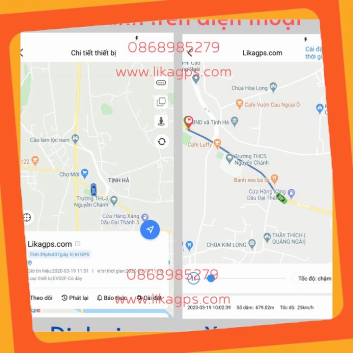 GIÁ QUÁ RẺ Định vị xe máy, ô tô LIKA T2 SOS - Nghe âm thanh - Nút SOS - Miễn phí phần mềm Tiếng Việt trọn đời - Bảo hành