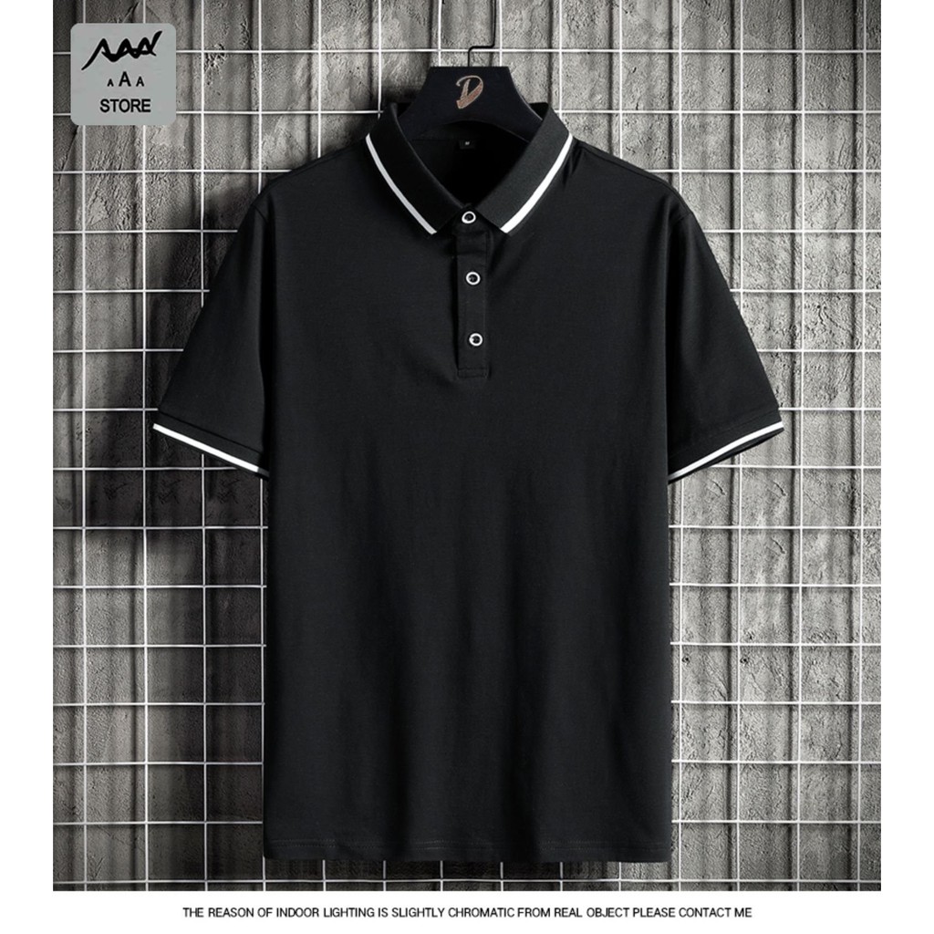 Áo POLO nam AAA - áo thun tay lỡ cotton, phong cách Quý ông thời trang, lịch lãm | BigBuy360 - bigbuy360.vn