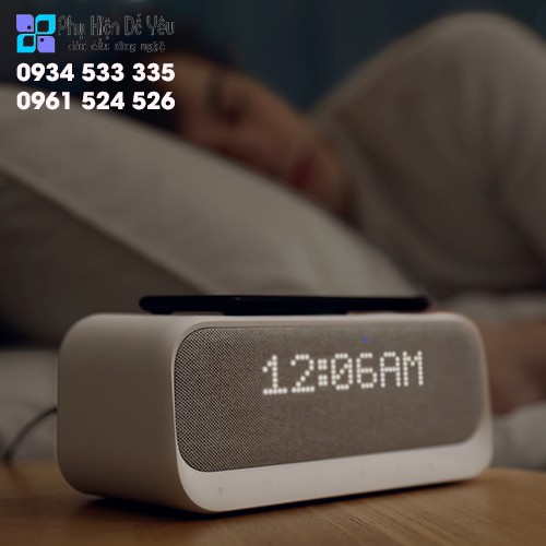 Đồng hồ báo thức tích hợp sạc và loa không dây - Anker Wakey