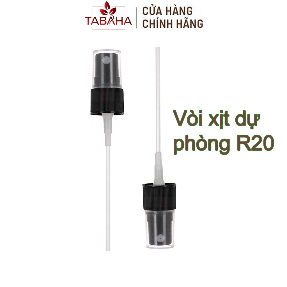 [HÀNG TẶNG] Vòi xịt dự phòng, Đầu xịt phun sương dùng cho chai tinh dầu bưởi Tabaha màu đen phi r20