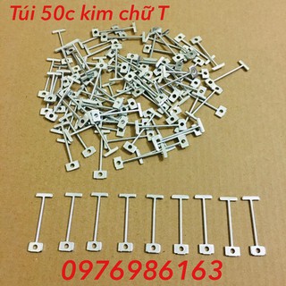 Túi 50 chiếc kim sắt chữ T ke vít lát gạch tái sử dụng nhiều lần kim chữ T dự phòng ke ốp lát gạch