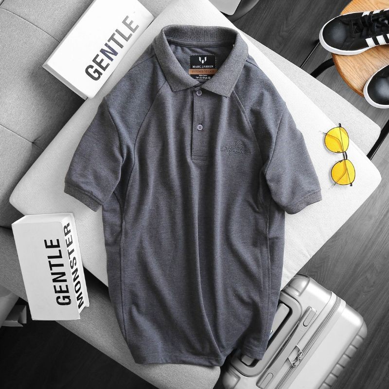 Áo Thun Nam Có Cổ Cá Sấu Cotton Mẫu Phối Thân 3 Mảnh Đẹp