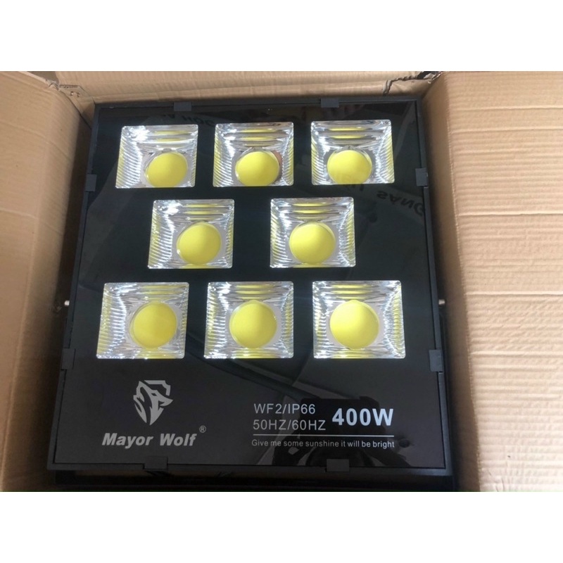 😍Đèn pha điện 220V ánh sáng vàng, ánh sáng trắng chính hãng  MAYOR WOLF