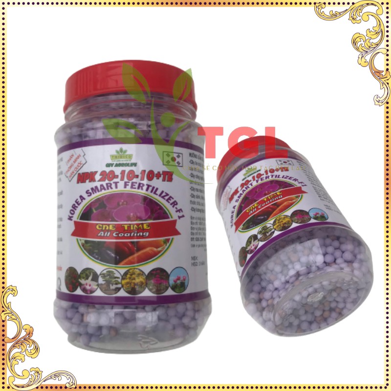 Phân tan chậm, phân thông minh Hàn Quốc, NPK 20-10-10+TE CSV- AGROLIFE 150gr, thích hợp với hoa lan, cây kiểng, bon sai