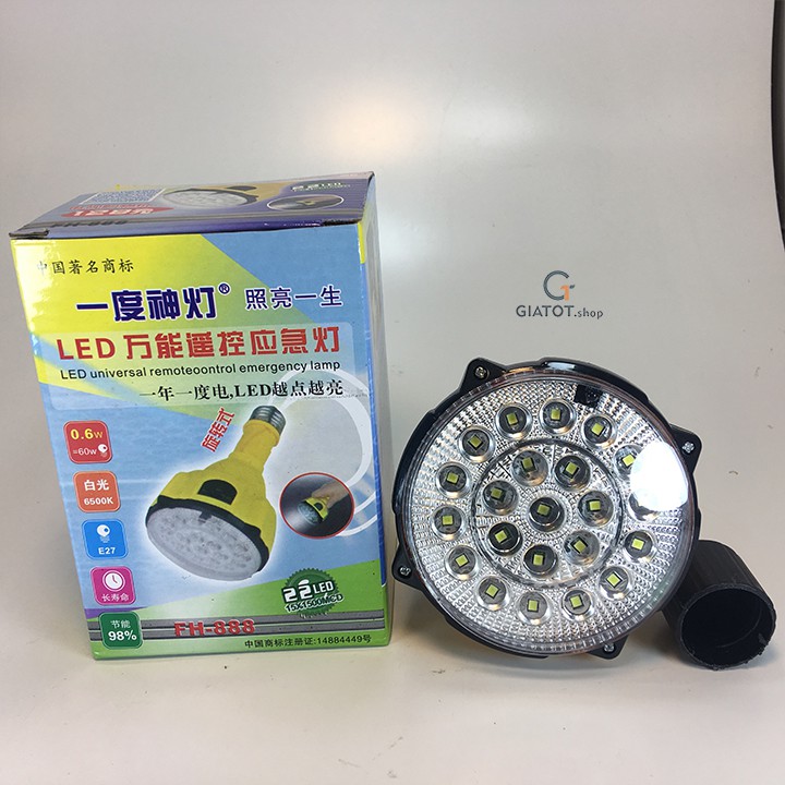 Đèn led đa năng tích điện 22 led điều khiển từ xa FH-888