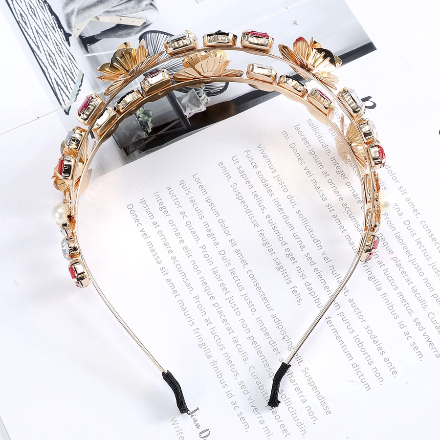 Băng Đô Kim Loại Đính Đá Xinh Xắn Cho Nữ