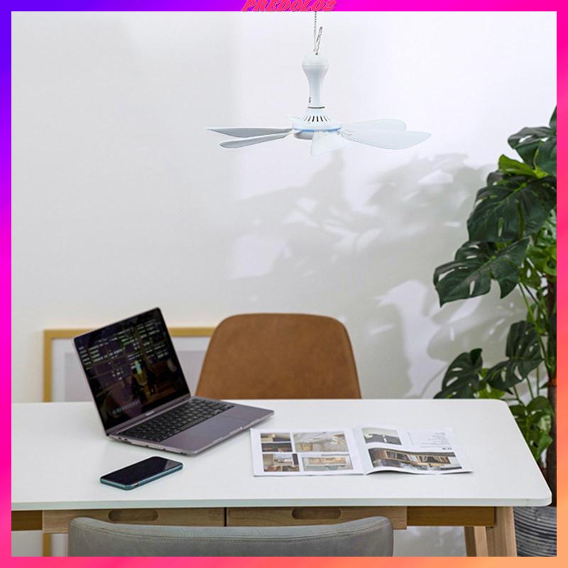 Portable Mini USB Ceiling Fan USB Hanging Fan for Camping Air Circulator Bed