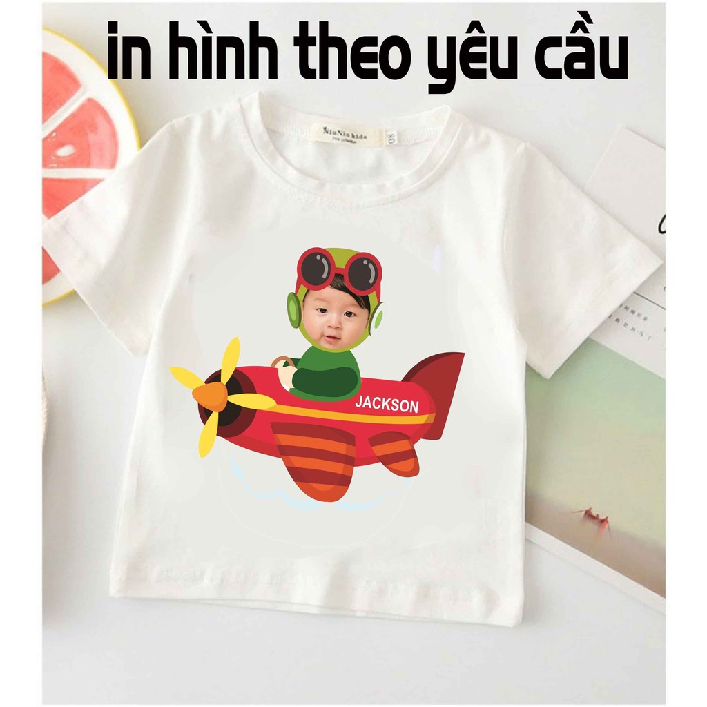 Aó thun hình cho bé theo yêu cầu