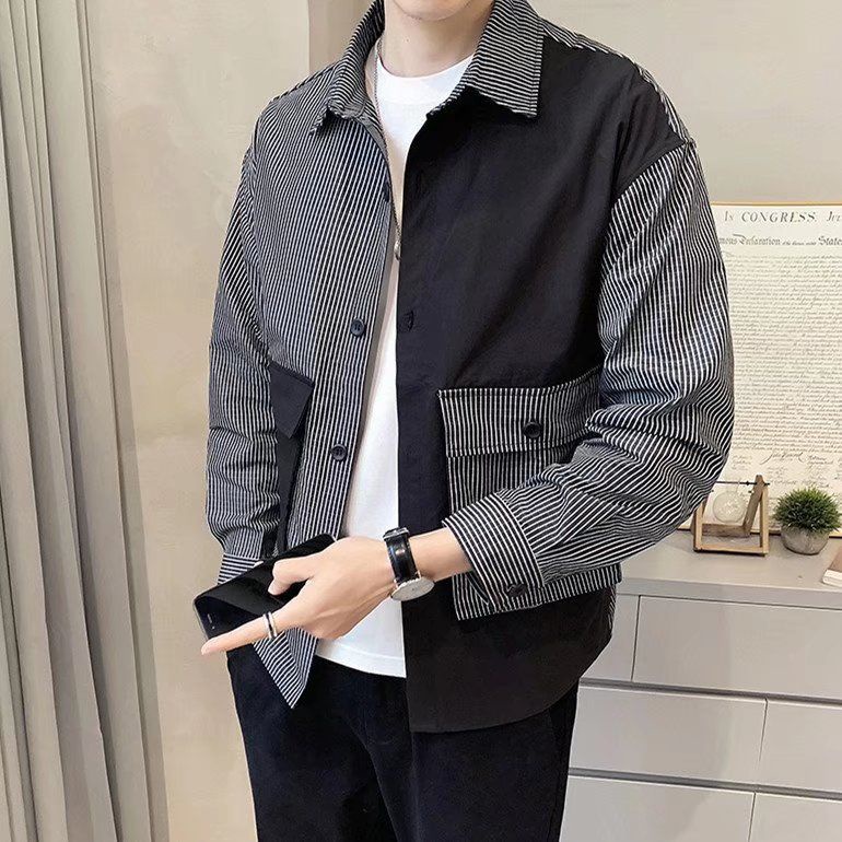 Áo Sơ Mi Nam Dài Tay Dáng Rộng Thời Trang Hàn Quốc