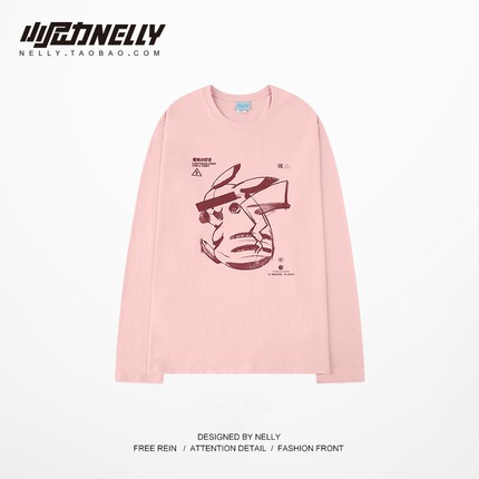 Aó thun Nelly dài tay hồng pikachu size XL