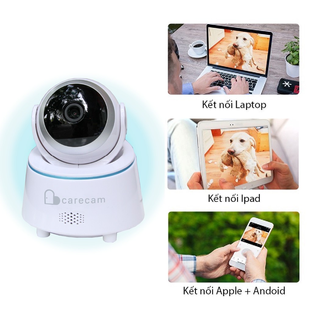 Camera wifi trong nhà Carecam LHY200-T 2.0MP Full HD 1080P, xoay 360 độ. | BigBuy360 - bigbuy360.vn