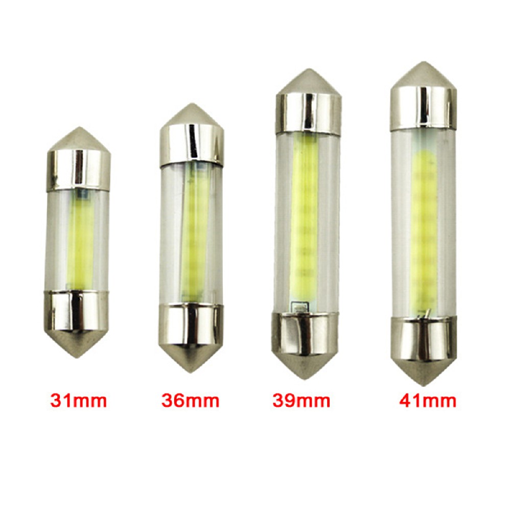 1 Chip Đèn Led COB Chip C5W 31mm 36mm 39mm 41mm Cho Ô Tô