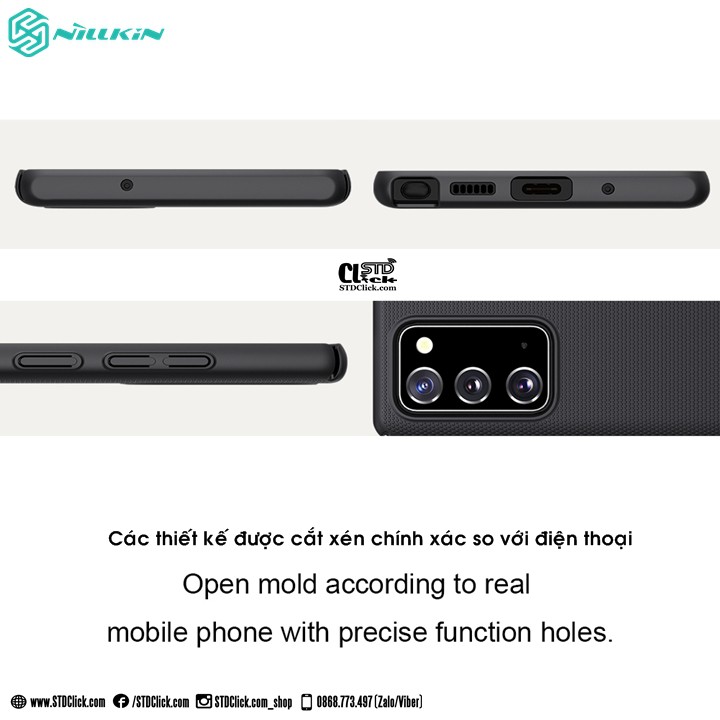 ỐP LƯNG SAMSUNG GALAXY NOTE 20 NILLKIN NHỰA CỨNG CHÍNH HÃNG
