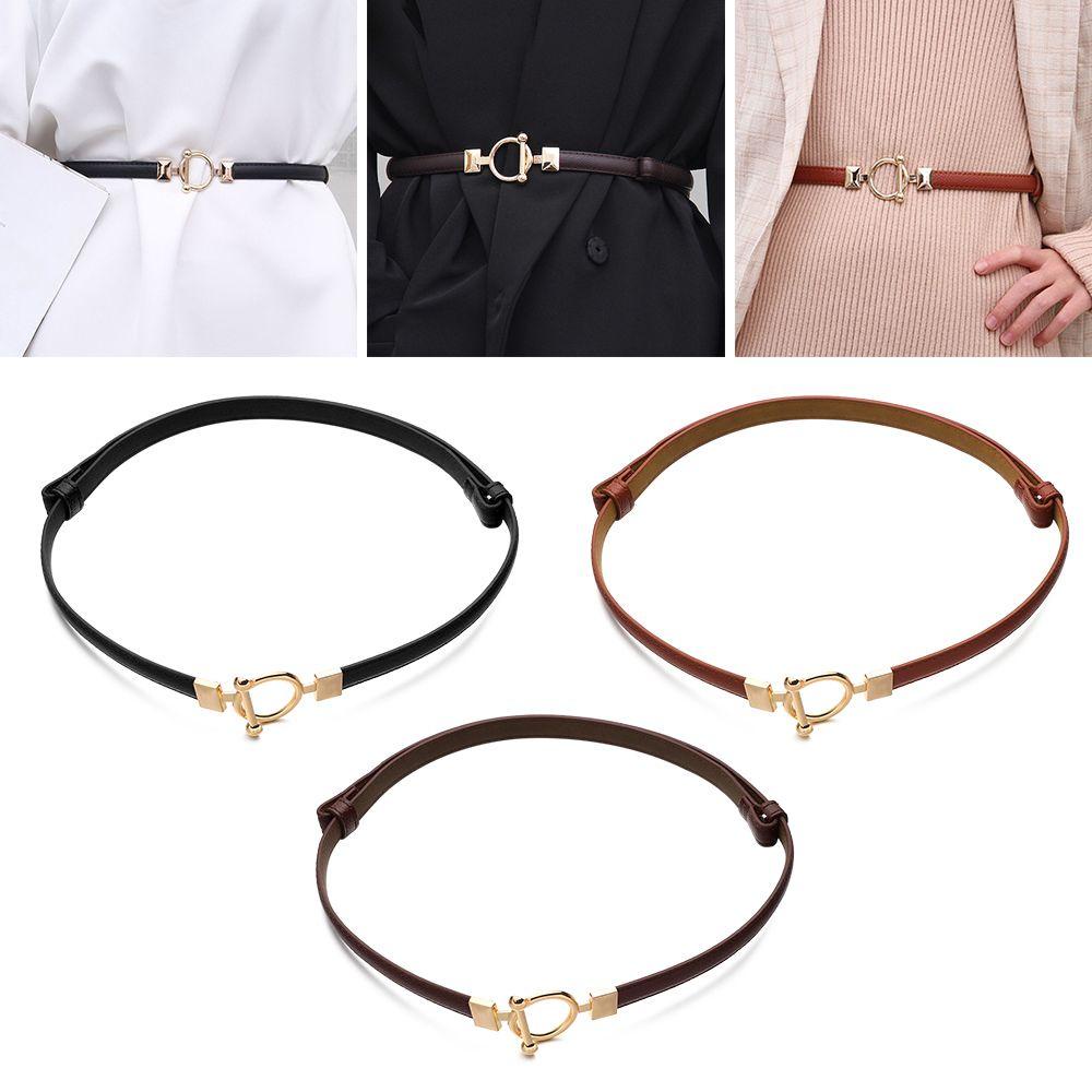 Thắt Lưng Da Khóa Kim Loại Thời Trang