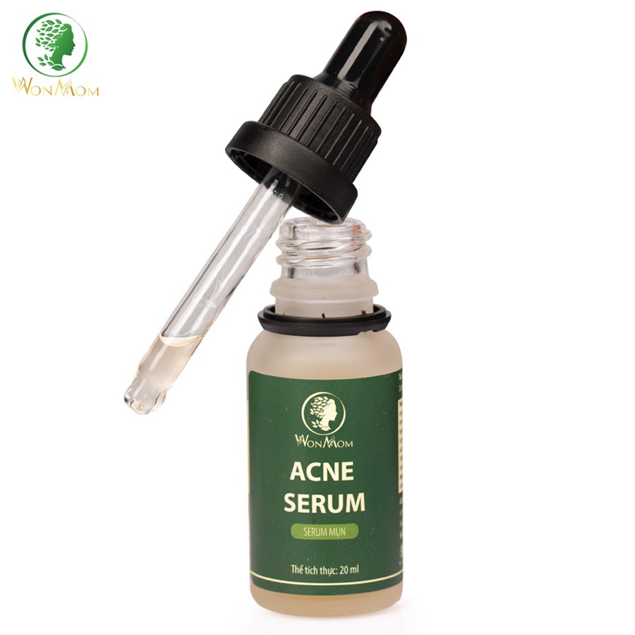 Serum cho da mụn WONMOM 20ml sạch mụn hiệu quả, ngăn ngừa mụn -Từ thảo dược thiên nhiên - An toàn cho mẹ bầu và sau sinh