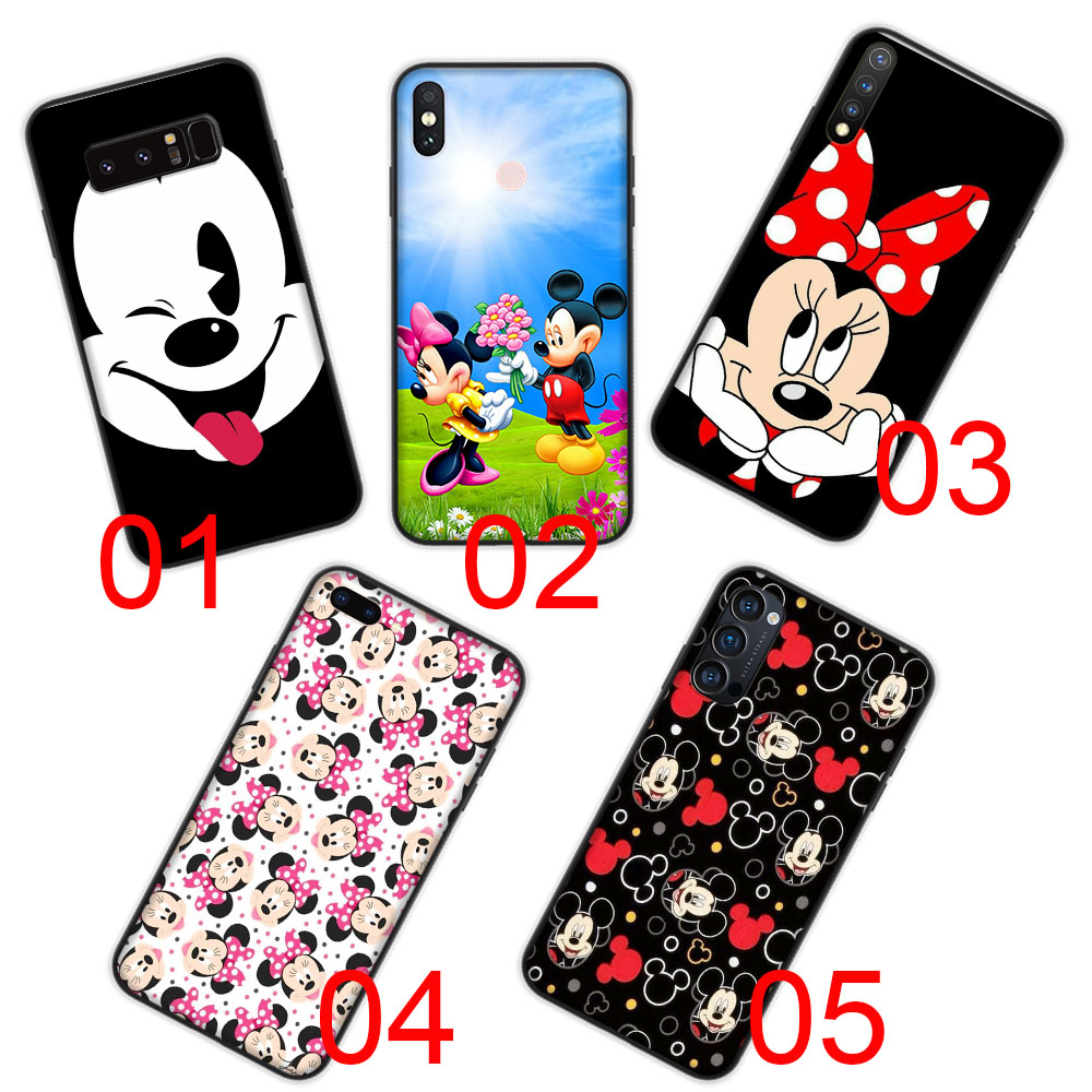 Ốp Điện Thoại Silicone Mềm Hình Mickey Và Minnie Cho iPhone 8 XR 6S 11 7 6 5 5S Plus SE Pro Max B-123