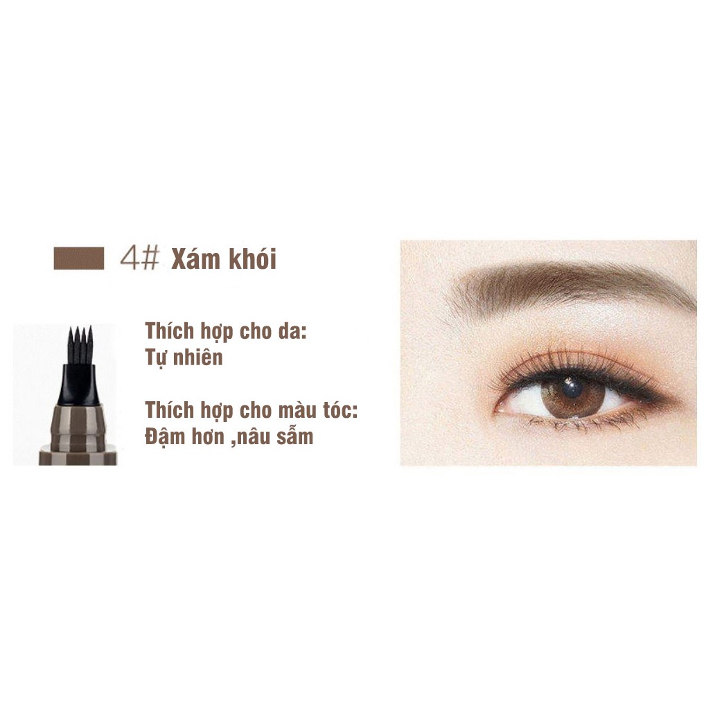 Chì kẻ lông mày phẩy sợi 4d SUAKE thần thánh bk KM01