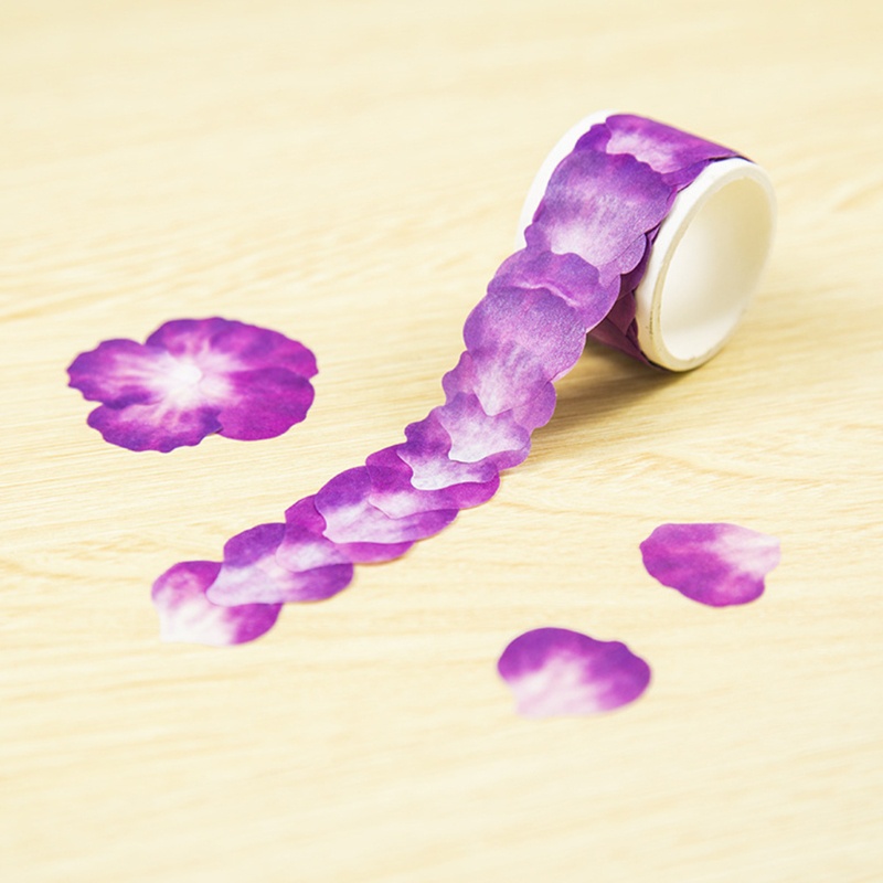 Cuộn 80 Cánh Hoa Dán Mặt Nạ Washi Trang Trí