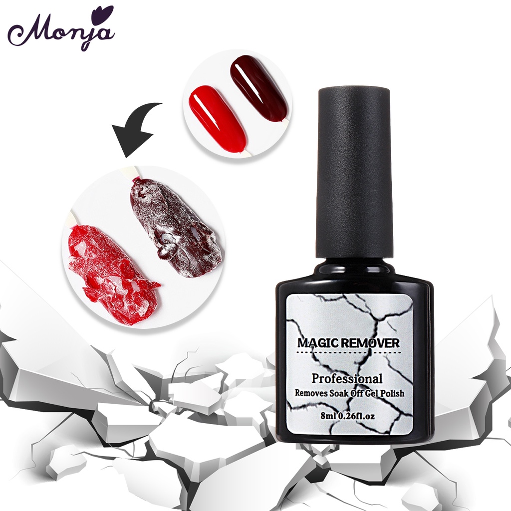 MONJA [Hàng mới về] Chất Tẩy Sơn Móng Tay Gel 8 / 15ml Hiệu Quả Chất Lượng Cao