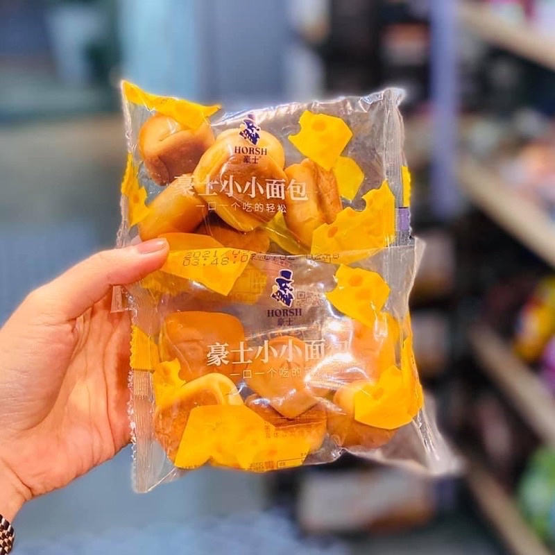 1KG Bánh Mì Tươi Nhân Phomai Gói 6 Viên Ông Già Horsh - Bánh Sữa Chua Đài Loan Thơm Ngon Béo Ăn Là Ghiền