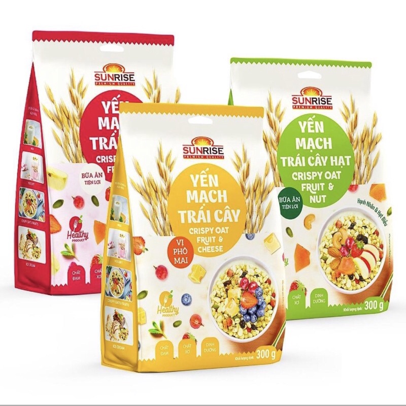 YẾN MẠCH TRÁI CÂY SUNRISE GÓI 300gr