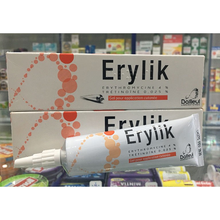 ERYLIK GEL BÔI MỤN TRỨNG CÁ 30G NHẬP KHẨU PHÁP