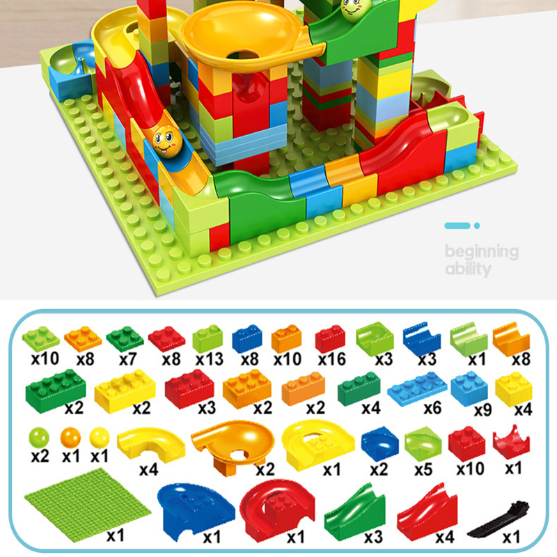 Set đồ chơi lắp ráp cầu trượt 168 chi tiết vui nhộn cho bé