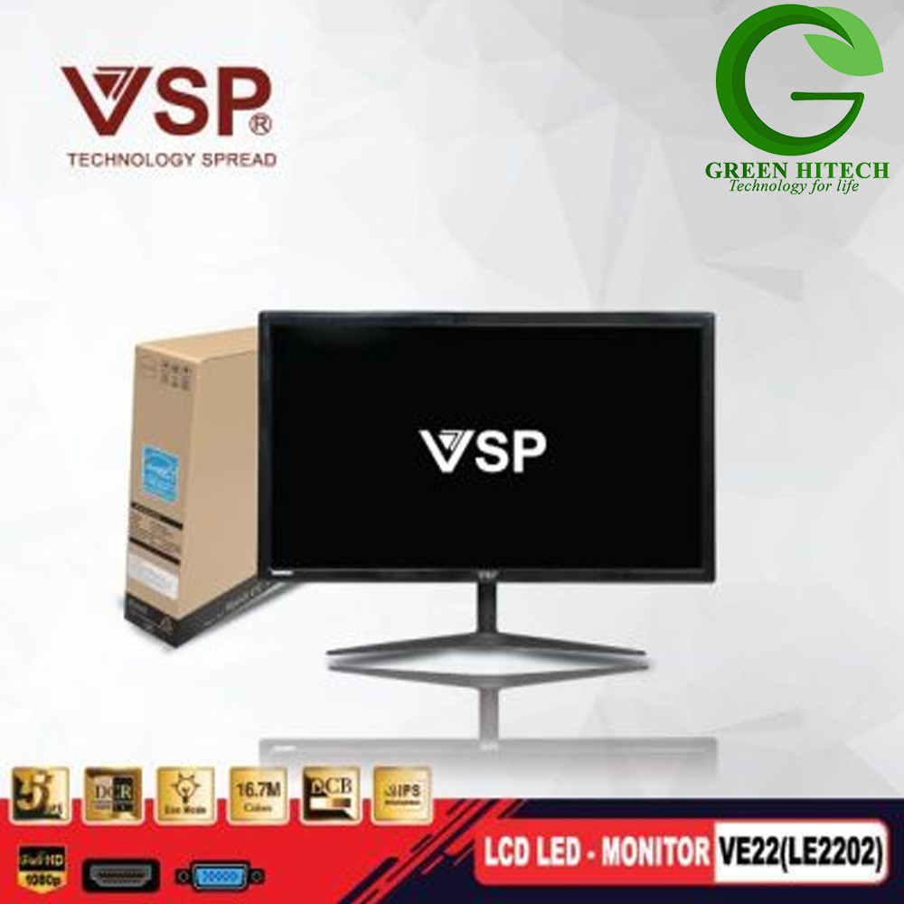 LED LCD monitor 22 inches VE22 (LE2202) - MÀN HÌNH VSP ĐỘ NÉT CAO- BẢO HÀNH 2 NĂM