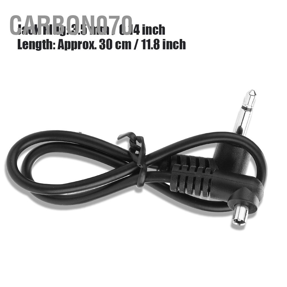 Carbon070 Giắc cắm 3 5 mm Flash Dây cáp đồng bộ hóa có khóa vít với PC đực