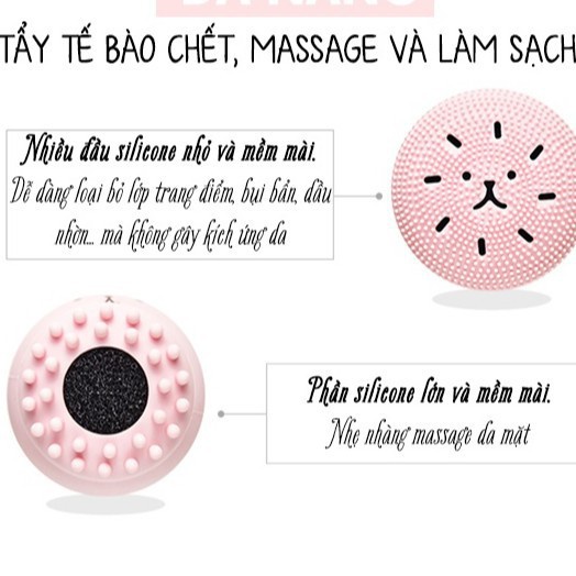 Cọ Rửa Mặt Bạch Tuộc Massage Đánh Bay Mụn Đầu Đen Zuzu Cosmetic