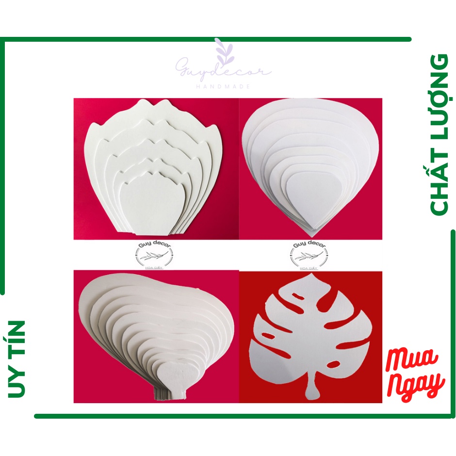 Combo Tất cả Bộ cánh mẫu và lá làm hoa shop đang có