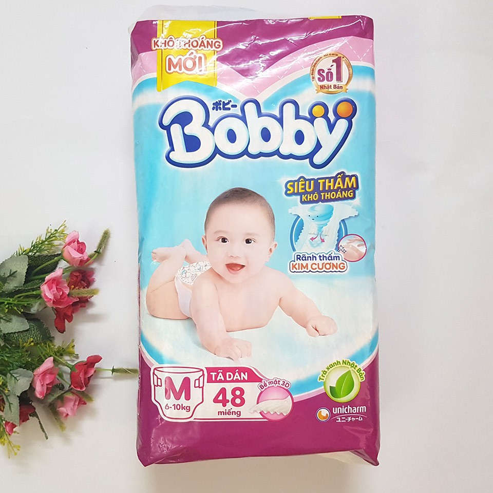 Tã dán Bobby size M (48 Miếng)