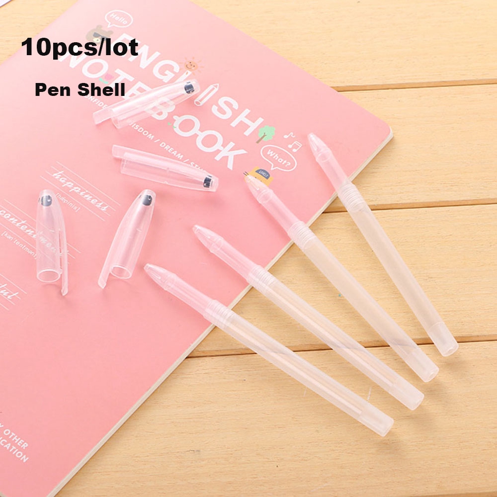Bộ 10 vỏ bút mực gel thiết kế đơn giản