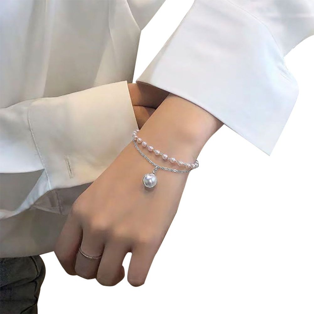 Vòng Tay Đính Ngọc Trai Xinh Xắn Dành Cho Nữ