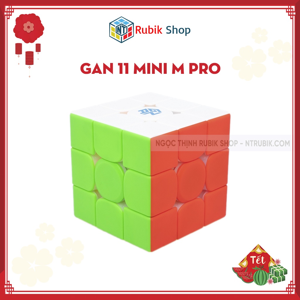 [Siêu phẩm] Rubik 3x3x3 Gan 11 Mini Pro M Stickerless 53mm hãng Gan Chính hãng (Có Nam Châm)